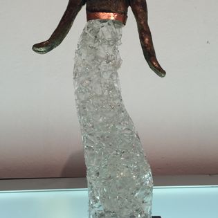 Skulptur, Glas, Bronze